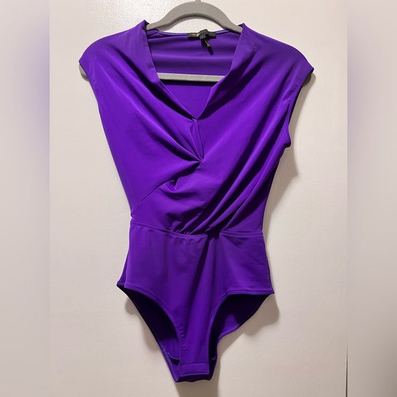 Maje Low-cut Bodysuit, Size 1 (Size Small) - Picture 5 of 9